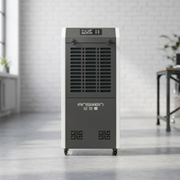 Déshumidificateur commercial et industriel 156L/D, machine électrique de déshumidification de l'air avec contrôle intelligent pour entrepôt et usine