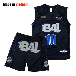 เสื้อบาสเก็ตบอลเสื้อบาสเก็ตบอลย้อนยุคแนวสตรีทคลาสสิกงานตามสั่ง - Product Image 1