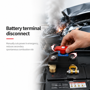Interruttore di Disconnessione Terminale Batteria in Rame Puro di Grado Marino 12V/24V a Sgancio Rapido <span class=keywords><strong>per</strong></span> Auto/Camion/Barca/Camper, Interruttore Antifurto - Product Image 4