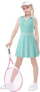 Disesuaikan Logo Polo V-Neck rok olahraga gaun tenis tanpa lengan dan pakaian Golf dengan desain pinggang yang nyaman - Product Image 4