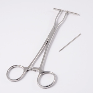 Surgical Steel <b>Piercing</b> Pliers Dermal Anchor Forceps Puncher <b>Clamp</b> for Septum Cartilage Belly Lip <b>Piercing</b> - Product Image 2