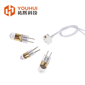 Bombilla halógena de filamento de tungsteno de yodo G5.3 dos pines pie pequeño 46V150W bombillas colgantes de cristal - Product Image 4