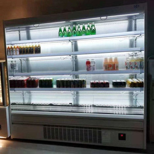 Siêu thị tủ lạnh <span class=keywords><strong>Showcase</strong></span> rèm không khí hiển thị <span class=keywords><strong>Cooler</strong></span> mở máy làm lạnh cho sữa - Product Image 3
