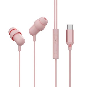 3.5 Jack type-c dans l'oreille à l'extérieur Silicone à l'intérieur du métal filaire bouton contrôle Mini sommeil écouteurs - Product Image 5