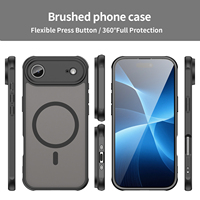 Coque Hybride PC+TPU Mate Translucide avec Chargement Sans Fil Magnétique pour iPhone 17 Air 18 Pro Max 16E 15 Plus 14 13