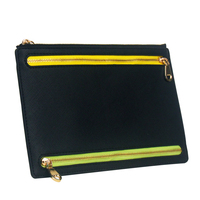 Portefeuille de voyage en cuir PU personnalisé, organiseur de billets, porte-documents multifonctionnel, porte-cartes RFID