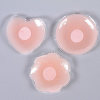 Venta al por mayor forma de flor Invisible fina pezón cubierta Push up autoadhesivo mujeres pezón cubierta Invisible autoadhesivo pezón Pasty