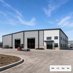 Almacén de Estructura de Acero Prefabricado Ligero para Pequeños Talleres, Regiones Frías, Almacenamiento de Productos Industriales - Product Image 1