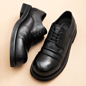 Latest Best Selling Men Formal Business <b>Shoes</b> Genuine Leather Laces Thick Soles <b>Height</b> <b>Increasing</b> Pointed Toe for Office Career - Product Image 5
