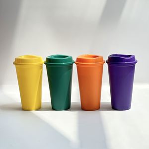 Explosive Pure Color pp Material <b>Large</b> Capacity 475ml Plastic Coffee <b>Cup</b> - Product Image 2