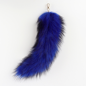 Faux peluche queue de renard Halloween fait à la main Animal queue pendentif taille accessoire Cosplay queue nouveau domaine G007 unisexe - Product Image 5
