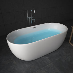 Baignoire moderne autoportante en acrylique portable à vendre, avec jacuzzi, caractéristiques écologiques, haute qualité, garantie de 5 ans - Product Image 2