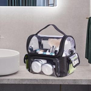 Sacchetto cosmetico EVA da viaggio per articoli da toeletta Organizer borsa per valigia e bagaglio a mano caratteristica olografica - Product Image 6