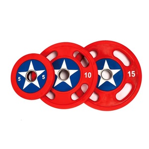 Plaques de poids universelles pour haltères en PU durable, 20 kg - Product Image 3