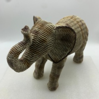 Statue d'éléphant en résine taille réelle, Sculpture moderne, décoration de la maison