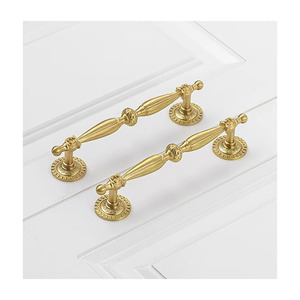 Salle de bain hôtel salon boutons de tiroir en laiton massif poignées de meubles poignées de porte d'armoire de cuisine - Product Image 6