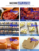 Baiyu Chilisaus Elektrische Gas Thermische Olie Automatische Caramel Halva Planetaire Gas Kookmachine