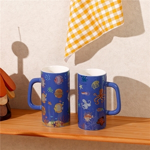Personnalisation en gros en usine de tasses en céramique de 14 oz, OEM, différents motifs, tasses en porcelaine, compatibles lave-vaisselle et micro-ondes - Product Image 3