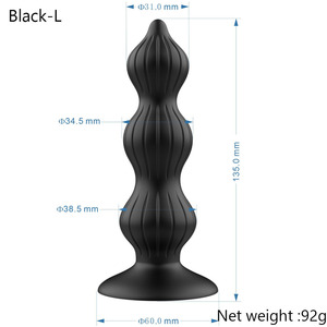 Venta al por mayor de China Plug Anal Grande impermeable de silicona Anal Expansión Butt Plug Ropa interior - Product Image 2