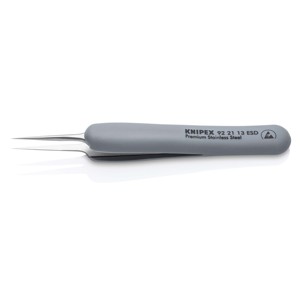 Knipex 92 21 13แหนบความแม่นยำ ESD พร้อมที่จับยาง ESD 112มม. - Product Image 2