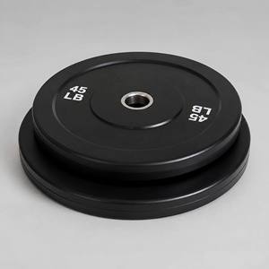 Factory Wholesale Custom Logo 10-45lbs Bumper Plate for Olym <strong>Barbell</strong> bar Fitness Equipment Weightlifting Rubber Weight Plates - Product Image 1