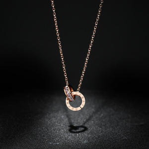 Collier pendentif en gros de Chine pour femmes, bijoux fantaisie en cuivre pour femmes et filles, agent d'achat - Product Image 1