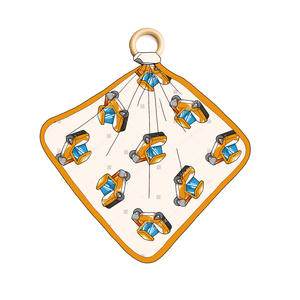 Nouveauté Impression colorée Bamboo Lovey Baby Lovey avec sécurité matérielle en bambou - Product Image 1