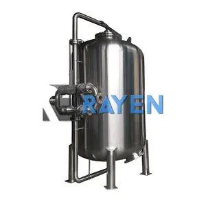 Industry SUS304 Stainless steel RO water treat coconut shell activated carbon filter activated carbon filter vessel