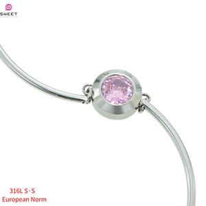 กำไลทอง ดีไซน์ล่าสุด คุณภาพสูง กำไลสแตนเลส 316L สร้อยข้อมือสแตนเลสสำหรับผู้หญิง - Product Image 4