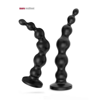 Perles anales vibrantes, plug anal rechargeable, plug anal flexible, masseur de prostate avec 10 modes de vibration, jouets anaux pour hommes et femmes