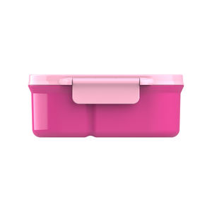 Boîte à lunch bento portable en silicone personnalisée à 3 compartiments pour enfants, boîte à lunch isotherme en acier inoxydable 304 avec étiquette suspendue - Product Image 3