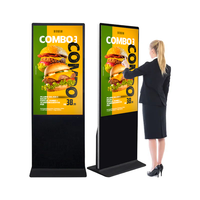 Layar Kios Informasi Android LCD Touch Screen 32 Inch, Kios Iklan Digital dengan Kamera, Indoor SDK, Garansi 1 Tahun