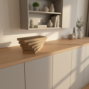 لوح خشب <span class=keywords><strong>MDF</strong></span> مغطى بالميلامين الأبيض اللامع مقاس 4×8 قدم وسمك 18 مم، مزدوج الجوانب، بنقش خشبي، صديق للبيئة ومقاوم للرطوبة، مناسب لغرف النوم والمطابخ، رائج البيع - Product Image 4