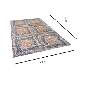 Alfombra de lana de granja rectangular moderna hecha a mano, 2x3 pies, áreas de alto tráfico, incluye colocación de puerta para juegos de alfombras de sala de estar - Product Image 2