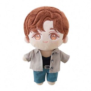 ตุ๊กตาผ้ากำมะหยี่ใยฝ้าย PP และไนลอนสั่งทำจากโรงงาน พร้อมโลโก้และดีไซน์ตามสั่ง สำหรับของขวัญส่งเสริมการขายรูปแบบมาสคอตไอดอลมนุษย์ - Product Image 5