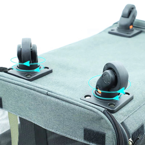 Luxe Kat Hond Pet Carrier Airline Goedgekeurd Kleine Hond Carrier Zachte Zijdig Inklapbare Puppy Carrier - Product Image 4