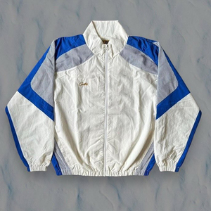 OEM LOGOTIPO Personalizado Traje de Carrera Empalme Ropa Deportiva Suelta Unisex Zip up Chaquetas cortavientos Outdoor Patchwork Nylon Chándal Hombres