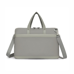 Sac pour ordinateur portable de grande capacité, design minimaliste et élégant, doublure en polaire épaisse pour une protection antichoc, conception avec poche arrière pour trolley - Product Image 4