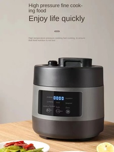Mini Pressure Cooker 3-Cups Uncooked 2L Portable Non-Stick Small Travel Rice Cooker Smart <strong>Control</strong> Preset Time Warmer Steamer