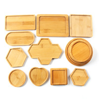 Posavasos Redondo de Madera de Bambú Natural en Blanco para Manualidades y Grabado Láser con Tamaño Personalizado, Venta al por Mayor Transfronteriza 2026