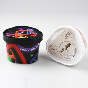 Disposable <strong>Paper</strong> <strong>Cup</strong> Thickened Custom Ice Cream Dessert <strong>Paper</strong> Bowl <strong>Paper</strong> <strong>Cup</strong> Triangle Injection Cover Customization - Product Image 4