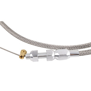 <b>Throttle</b> <b>Cable</b> Assembly 36-Inch Stainless Steel Braided For Chevrolet LS1 Engine Retrofit Upgrade - Product Image 2