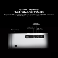 Projecteur OSCAL PV800 PRO 1400 Lumens, compatible 4K, résolution native 1080P, commande vocale IA, Android 13, stéréo HIFI, haut-parleurs intégrés