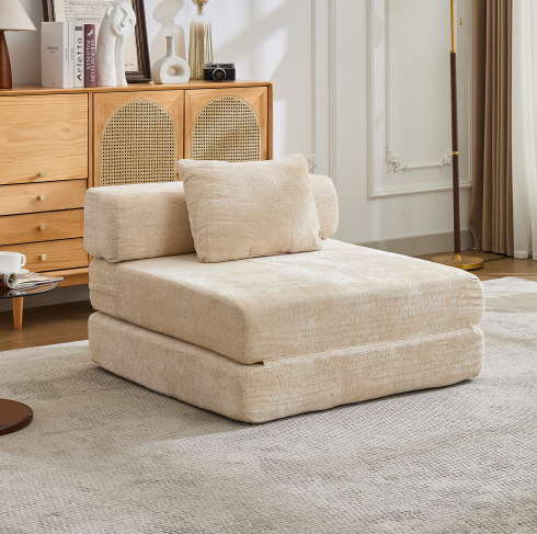 Beige + Chenille + 1 Place