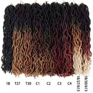 Extensions de cheveux synthétiques souples pour tresses gypsies, ondulées et bouclées, pour tresses au crochet, tresses torsadées, tresses Goddess, faux locs gypsies - Product Image 3