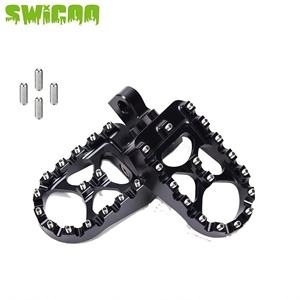 SWICOO pendientes CNC clavijas de pie ancho 360 ° MX <span class=keywords><strong>Chopper</strong></span> Bobber estilo para Harley Dyna Sportster Fatboy Iron <span class=keywords><strong>883</strong></span> - Product Image 3