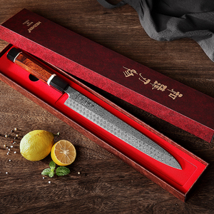 Oferta Especial: <span class=keywords><strong>Cuchillos</strong></span> Yanagiba de 270 mm Hechos a Mano con 110 Capas de Acero Damasco, Cuchillo Japonés para Sashimi con Mango de Madera de Hierro del Desierto - Product Image 6