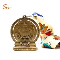 Personnalisé Bicyclette Enfant Championnat d'Honneur USA Art Martial Sublimation Médailles Fabrique Collier Hommes Powerlifting Médaille