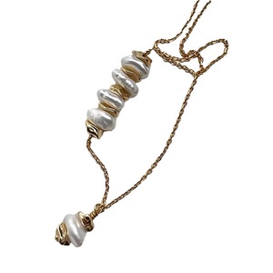 Collar Ajustable de Estilo Retro Elegante, con Perlas de Plata Rota de Estilo Barroco, Diseño de Nicho, Cadena para Clavícula, Collar de Belleza Natural - Product Image 5