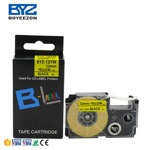 BYZ-12YW Compatibel <span class=keywords><strong>Casio</strong></span> Label Tape XR-12YW 12Mm Gemakkelijk Te Pellen Cassette Lint Tape Voor <span class=keywords><strong>Casio</strong></span> KL-780 Label Printer - Product Image 2